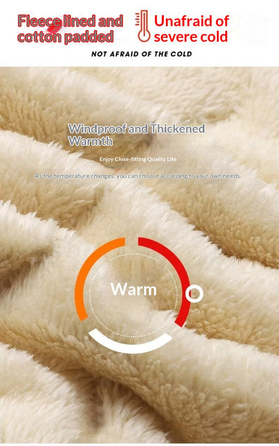 Abrigo de Invierno para Papá con Forro Polar y Relleno de Algodón - Image 17