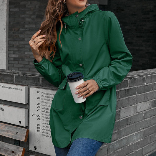 Chaqueta Impermeable Cortavientos Mediana para Mujer - Image 6