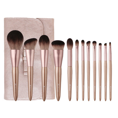 Set de Brochas de Maquillaje Corazón Rosa - Brochas para Sombras - Image 5