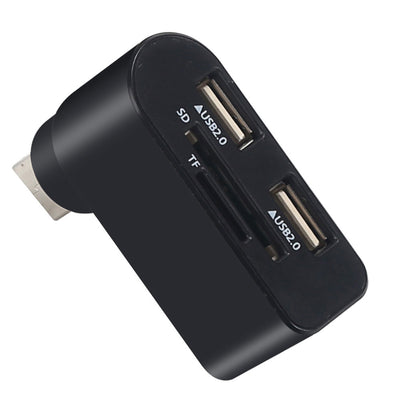 Hub USB 2.0 Giratorio Multifunción con Lector de Tarjetas y 3 Puertos - Image 9
