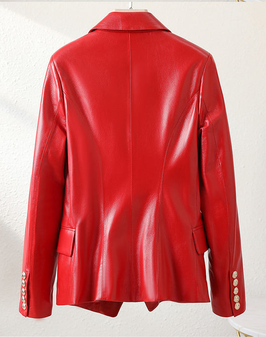 Blusa Corta de Cuero Genuino para Mujer - Estilo Fashion - Image 7