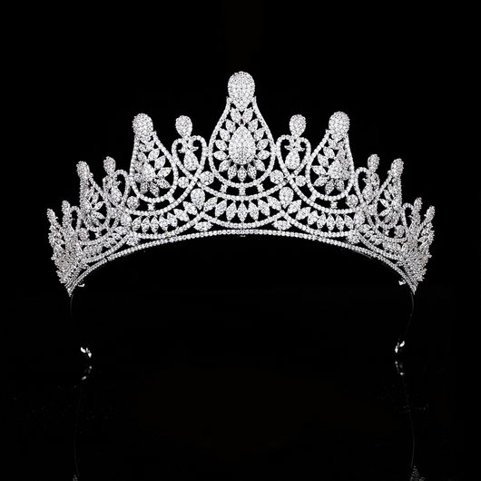 Diadema de Novia con Coronita de Circonitas - Image 25