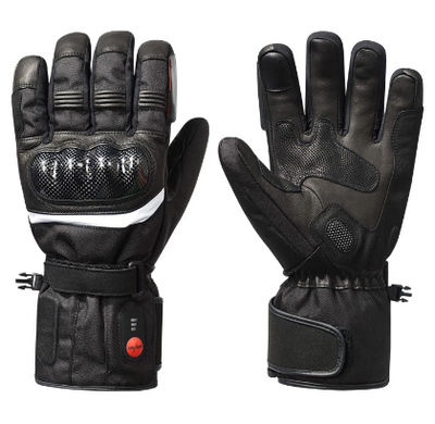 Guantes de Motociclista Térmicos de Cuero Premium con Calefacción Eléctrica - Image 3