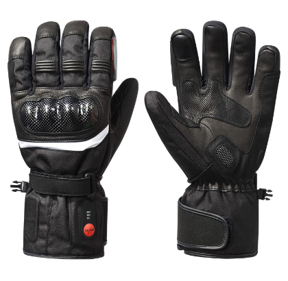Guantes de Motociclista Térmicos de Cuero Premium con Calefacción Eléctrica - Image 3