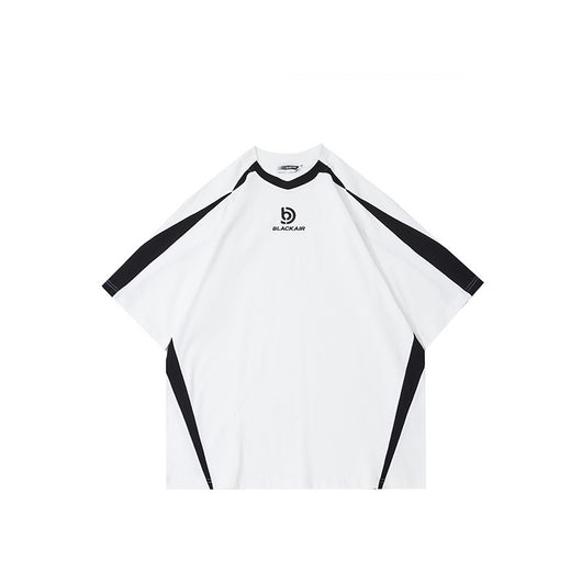 Playera Unisex Diseño Minimalista con Costuras Blanco y Negro - Image 6