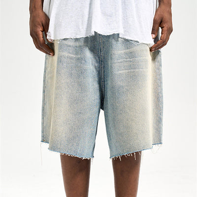Shorts de Mezclilla Retro Holgados para Hombre - Estilo Verano