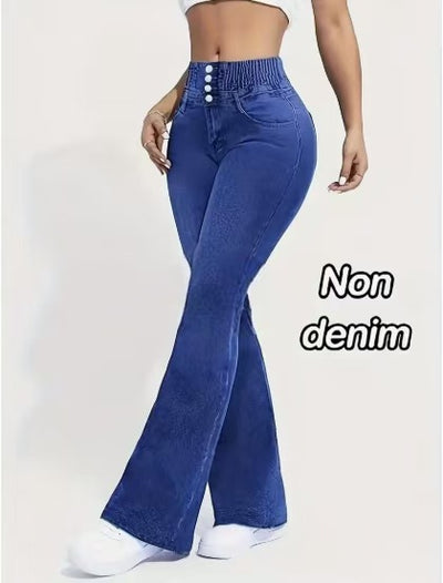 Leggings Acampanados con Estampa Digital y Efecto Denim - Image 6