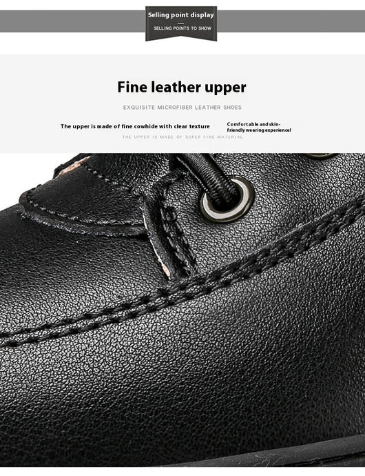 Zapatos Skateboard Cuero Talla Grande Estilo Retro Punching Confort Suave - Image 17