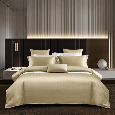 Juego de Cama Algodón Puro Jacquard Europeo 4 Piezas Lujo - Image 6