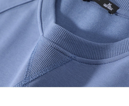 Suéter Cuello Redondo Hombre Algodón con Detalles en Contraste - Image 11