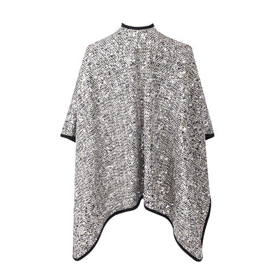 Chal de Lentejuelas Plateadas para Mujer - Elegancia Brillante - Image 12