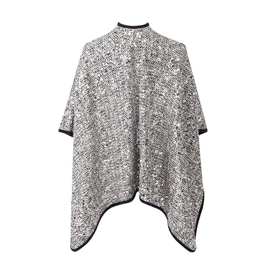 Chal de Lentejuelas Plateadas para Mujer - Elegancia Brillante - Image 12