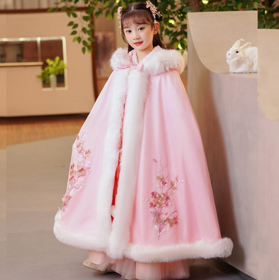 Vestido Tradicional Chino Acolchado para Niñas - Colección Otoño Invierno - Image 10