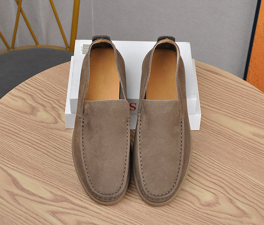 Zapatos Casuales de Cuero Suave Transpirables para Hombre - Image 8