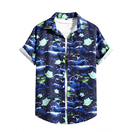 Camisa Suelta de Playa para Hombre - Manga Corta y Cómoda - Image 5