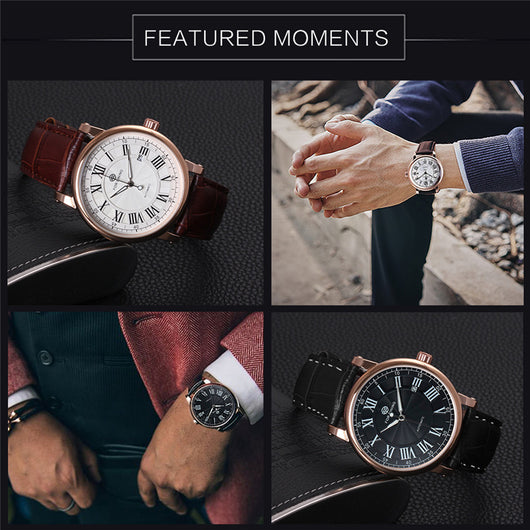 Reloj Mecánico Hueco Casual Europeo Americano para Hombre - Image 15