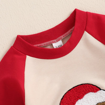 Mameluco Navideño Estilo Occidental para Bebé con Bordados y Combinación de Colores - Image 12