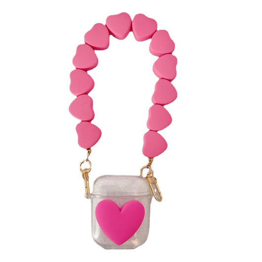 Funda Protectora Transparente para Auriculares con Cadena Decorativa - Image 3