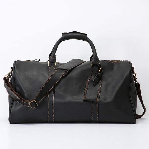 Bolsa de Viaje Estilo Retro Europeo y Americano en Cuero Genuino