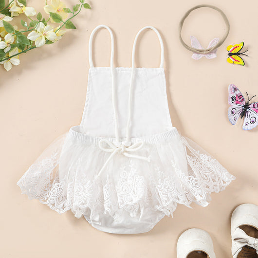 Vestido Princesa Niña con Encaje de Mariposas y Diadema - Image 11