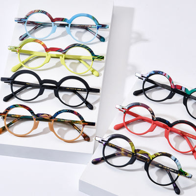 Gafas Redondas Multicolor con Filtro Luz Azul