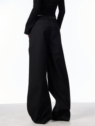 Pantalones Casuales Plisados Retro Americano para Mujer - Image 23