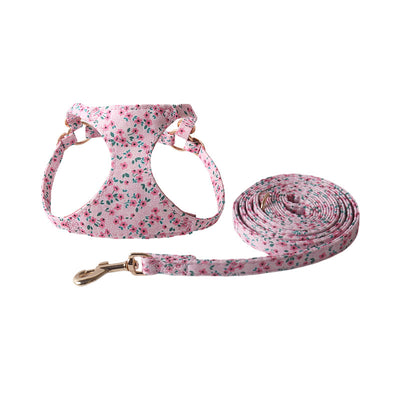 Arnés Floral para Mascotas con Correa de Paseo - Image 8