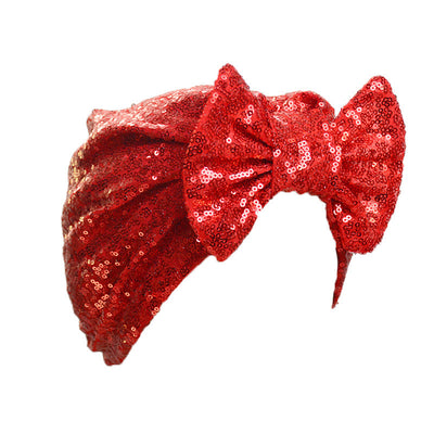 Gorro Bandana con Lazo de Lentejuelas para Mujer - Image 3