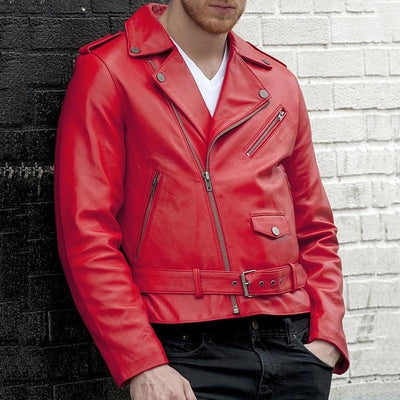 Chaqueta de Cuero para Motociclista - Estilo Clásico y Protección - Image 7