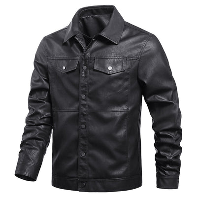 Chaqueta de Cuero para Joven Estilo Motociclista - Image 5