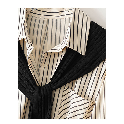 Camisa Chal Francesa Oversize para Mujer - Image 4