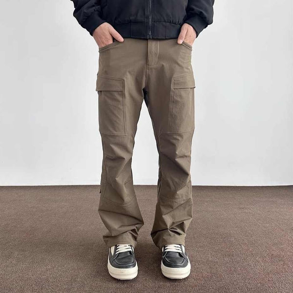 Pantalón Deportivo Soft Shell con Múltiples Bolsillos y Cordón Ajustable