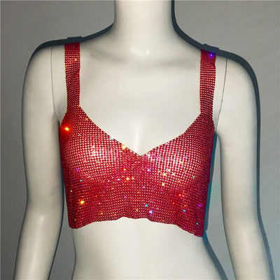 Top Corto Sexy con Escote Profundo y Detalles de Strass - Image 10
