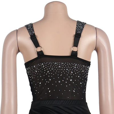 Conjunto de Dos Piezas con Strass, Espalda Descubierta en Dos Colores - Image 41