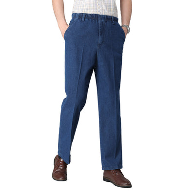 Pantalones Casuales Hombre Cintura Alta Elástica Cómodos - Image 10