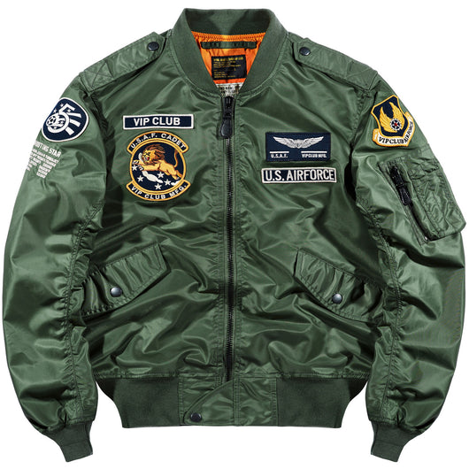 Chaqueta Piloto Hombre Coreana con Bordado de Béisbol - Image 17