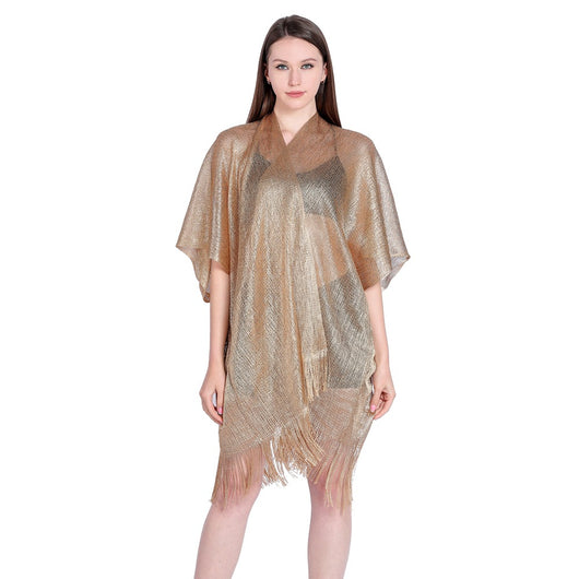 Blusa Playera con Cintas Doradas y Plateadas - Protección Solar Elegante - Image 60