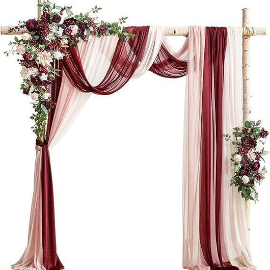 Arco de Bodas con Decoraciones Florales Colgantes - Image 15
