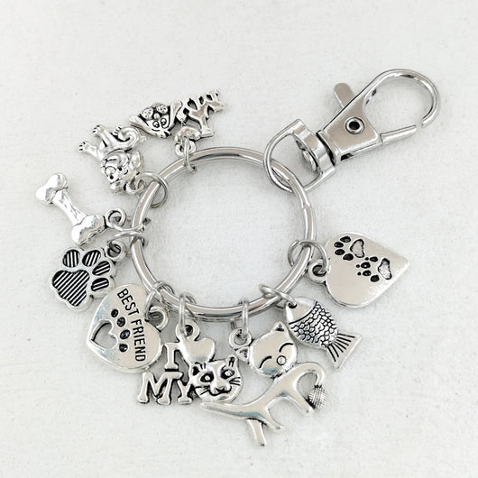 Llavero Mascota con Diseños de Huesos, Peces y Patitas - Accesor Perfecto para Amigos Peludos - Image 3
