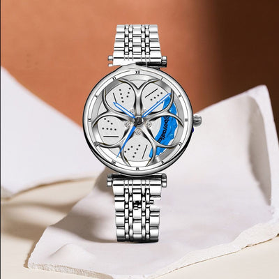 Reloj de Cuarzo Luminoso con Bisel Giratorio para Mujer - Image 6