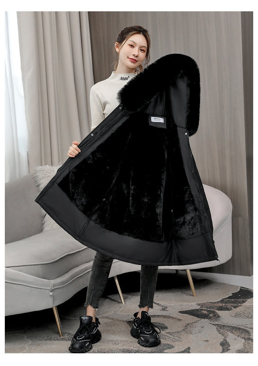 Abrigo Acolchado Elegante con Cuello de Piel y Forro de Terciopelo - Image 19