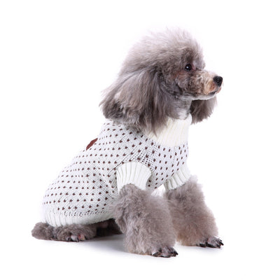 Suéter Navideño con Diseño de Copos de Nieve para Perros - Image 8