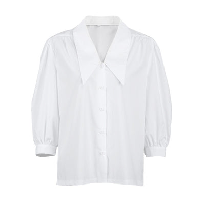 Blusa Francesa de Tres Cuartos con Diseño Sofisticado