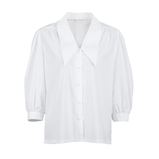 Blusa Francesa de Tres Cuartos con Diseño Sofisticado