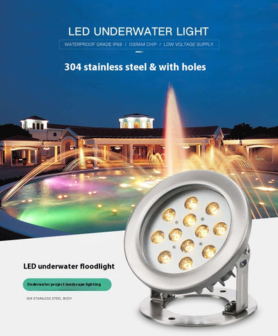 Lámpara Subacuática LED para Piscina y Fuentes de Exterior - Image 9