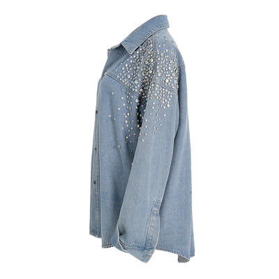 Chaqueta Camisa Denim Lavado Irregular Oversize - Image 2