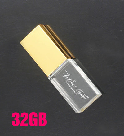 Memoria USB Cristal Cuadrado Elegante para el Hogar - Image 2