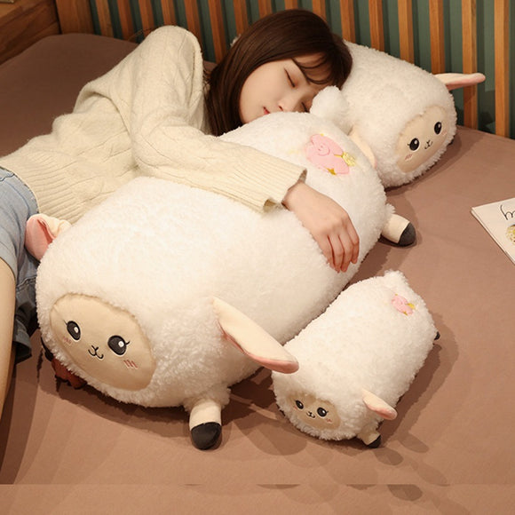 Cojín de Peluche Adorable Dumpling Acuclillado en Lana