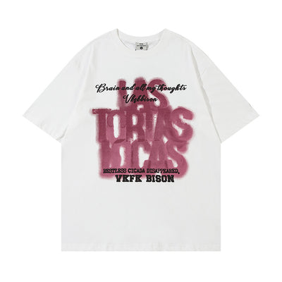 Camiseta Estampada con Letras Americanas para Hombre - Image 14