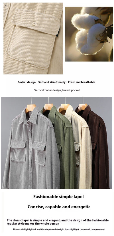 Camisa Suelta Oversize para Hombre - Estilo Casual y Cómodo - Image 12